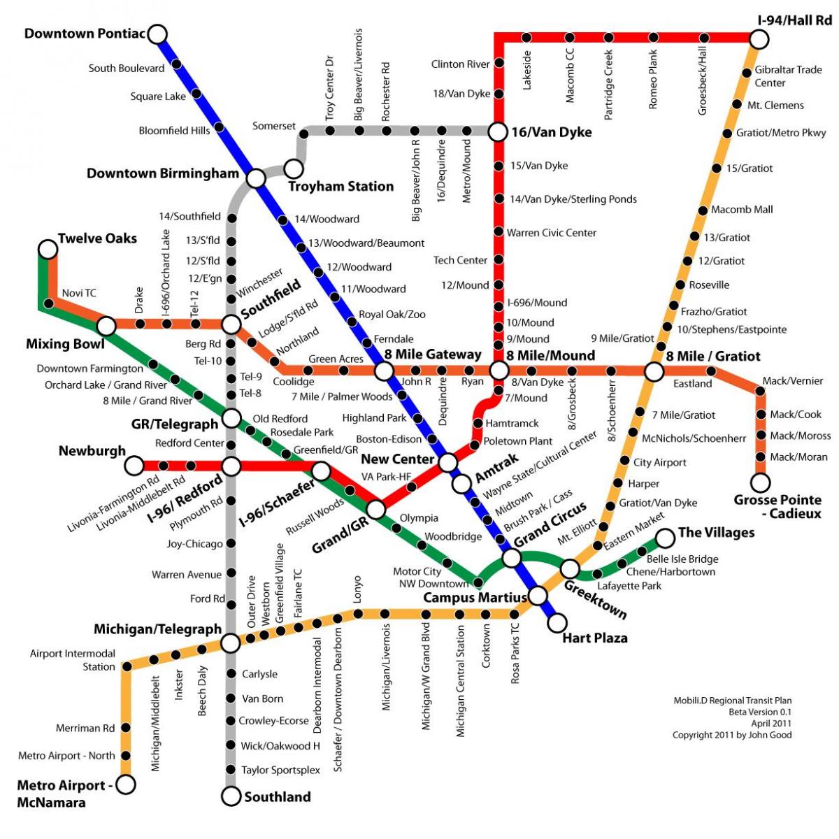Detroit peta transit