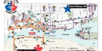 Peta Detroit maraton